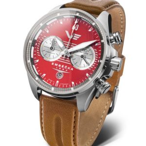 Vostok Europe Limitovaná edice Embéčka Chrono Line 6S21-325A492 - Hnědý kožený řemínek